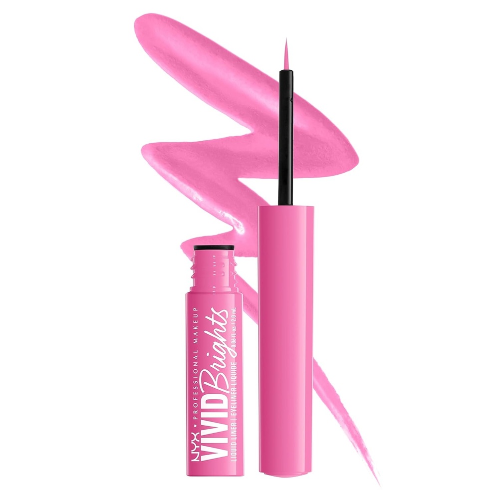 image:imageNYX PROFESSIONAL MAKEUP Vivid Matte Liquid Liner SmearResistant Eyeliner with Precise Tip  Black08 Dont Pink Twice