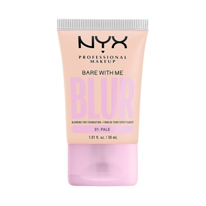 NYX PROFESSIONAL MAKEUP Bare With Me Blur Skin Tint Foundation Make Up with Matcha, Glycerin & Niacinamide – Golden(01 Pale)