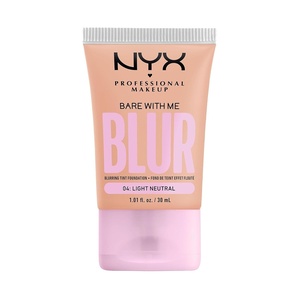 NYX PROFESSIONAL MAKEUP Bare With Me Blur Skin Tint Foundation Make Up with Matcha, Glycerin & Niacinamide – Golden(04 Light Neutral)