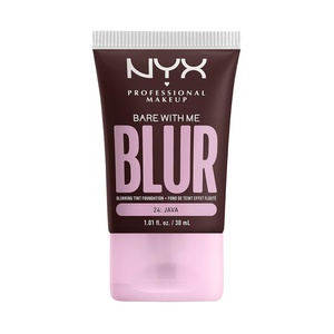 NYX PROFESSIONAL MAKEUP Bare With Me Blur Skin Tint Foundation Make Up with Matcha, Glycerin & Niacinamide – Golden(24 Java)