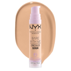 NYX PROFESSIONAL MAKEUP Bare With Me Concealer Serum, Concealer Makeup For Up To 24Hr Hydration – Light(04 Beige)