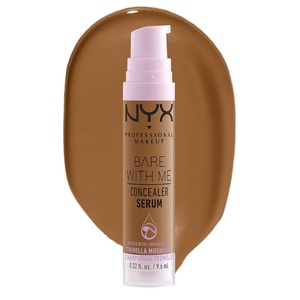 NYX PROFESSIONAL MAKEUP Bare With Me Concealer Serum, Concealer Makeup For Up To 24Hr Hydration – Light(10 Camel)