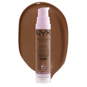 NYX PROFESSIONAL MAKEUP Bare With Me Concealer Serum, Concealer Makeup For Up To 24Hr Hydration – Light(11 Mocha)
