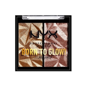 NYX PROFESSIONAL MAKEUP Born To Glow Icy Highlighter Duo – Bout The Bronze(BOUT THE BRONZE)