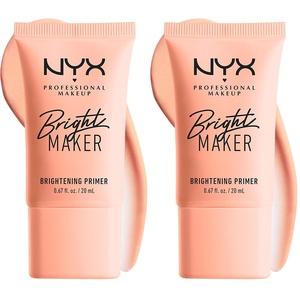 NYX PROFESSIONAL MAKEUP Bright Maker Brightening Primer, Vegan Face Primer(0.67 Fl Oz (Pack of 2))