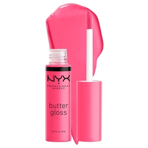NYX PROFESSIONAL MAKEUP Butter Gloss Brown Sugar, Non-Sticky Lip Gloss – Pack Of 3 (Sugar High, Spiked Toffee, Butterscotch)(03 Peaches & Cream)
