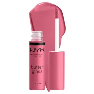 NYX PROFESSIONAL MAKEUP Butter Gloss Brown Sugar, Non-Sticky Lip Gloss – Pack Of 3 (Sugar High, Spiked Toffee, Butterscotch)(15 Angel Food Cake)