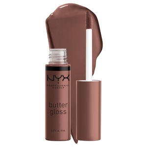 NYX PROFESSIONAL MAKEUP Butter Gloss Brown Sugar, Non-Sticky Lip Gloss – Pack Of 3 (Sugar High, Spiked Toffee, Butterscotch)(17 Ginger Snap)
