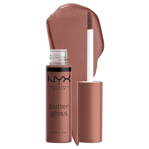 NYX PROFESSIONAL MAKEUP Butter Gloss Brown Sugar, Non-Sticky Lip Gloss – Pack Of 3 (Sugar High, Spiked Toffee, Butterscotch)(46 Butterscotch)
