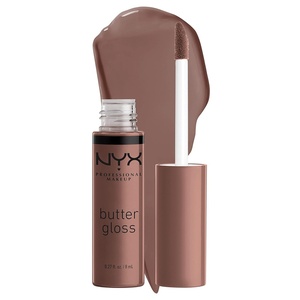 NYX PROFESSIONAL MAKEUP Butter Gloss Brown Sugar, Non-Sticky Lip Gloss – Pack Of 3 (Sugar High, Spiked Toffee, Butterscotch)(48 Cinnamon Roll)