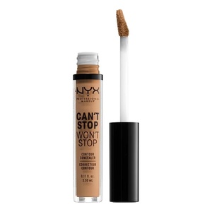 NYX PROFESSIONAL MAKEUP Can’t Stop Won’t Stop Contour Concealer, 24h Full Coverage Matte Finish – Light Ivory(14 GOLDEN HONEY)