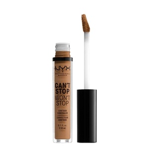 NYX PROFESSIONAL MAKEUP Can’t Stop Won’t Stop Contour Concealer, 24h Full Coverage Matte Finish – Light Ivory(15.9 WARM HONEY)