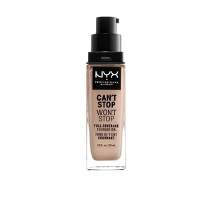 NYX PROFESSIONAL MAKEUP Can’t Stop Won’t Stop Foundation, 24h Full Coverage Matte Finish – Vanilla(03 PORCELAIN)