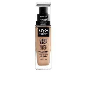 NYX PROFESSIONAL MAKEUP Can’t Stop Won’t Stop Foundation, 24h Full Coverage Matte Finish – Vanilla(09 MEDIUM OLIVE)