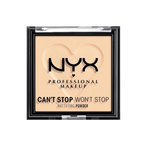 NYX PROFESSIONAL MAKEUP Can’t Stop Won’t Stop Mattifying Pressed Powder – Medium(02 LIGHT)