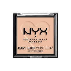 NYX PROFESSIONAL MAKEUP Can’t Stop Won’t Stop Mattifying Pressed Powder – Medium(03 LIGHT MEDIUM)