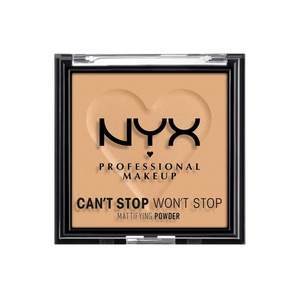 NYX PROFESSIONAL MAKEUP Can’t Stop Won’t Stop Mattifying Pressed Powder – Medium(05 GOLDEN)