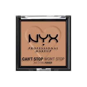 NYX PROFESSIONAL MAKEUP Can’t Stop Won’t Stop Mattifying Pressed Powder – Medium(07 CARAMEL)
