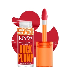 NYX PROFESSIONAL MAKEUP Duck Plump High Pigment Lip Gloss, Lip Plumper Gloss with Spicy Ginger – Clearly Spicy(19 Cherry Spice)