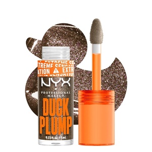 NYX PROFESSIONAL MAKEUP Duck Plump High Pigment Lip Gloss, Lip Plumper Gloss with Spicy Ginger – Clearly Spicy(21 Onyxpected)