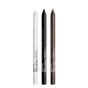 NYX PROFESSIONAL MAKEUP Epic Wear Liner Stick, Long-Lasting Eyeliner Pencil – Pack of 3 (Pure White, Pitch Black, Deepest Brown)