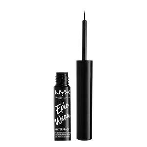 NYX PROFESSIONAL MAKEUP Epic Wear Metallic Liquid Liner, Long-Lasting Waterproof Eyeliner – Black Metal(Black)
