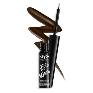 NYX PROFESSIONAL MAKEUP Epic Wear Metallic Liquid Liner, Long-Lasting Waterproof Eyeliner – Black Metal(Brown)
