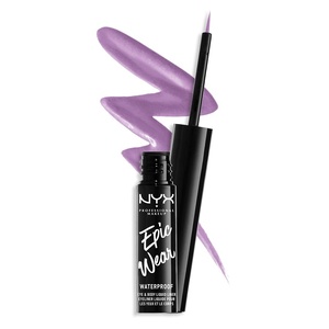 NYX PROFESSIONAL MAKEUP Epic Wear Metallic Liquid Liner, Long-Lasting Waterproof Eyeliner – Black Metal(Lilac)