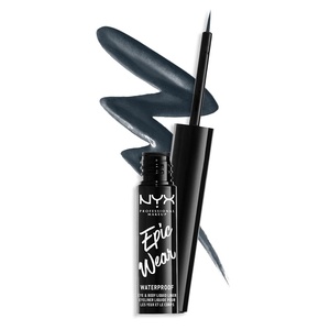 NYX PROFESSIONAL MAKEUP Epic Wear Metallic Liquid Liner, Long-Lasting Waterproof Eyeliner – Black Metal(Stone Fox)