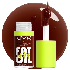 NYX PROFESSIONAL MAKEUP Fat Oil Lip Drip, Moisturizing Lip Oil Gloss, Vegan Tinted Formula, Up to 12 HR Hydration – Newsfeed (Rose Nude)(08 Status Update)