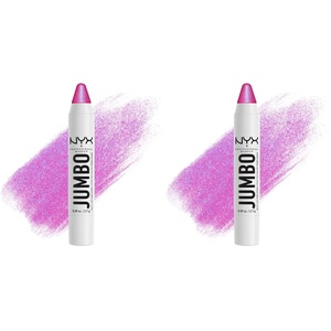 NYX PROFESSIONAL MAKEUP, Jumbo Multi-Use Face Highlighter Stick – Coconut Cake(azul  (Blueberry Muffin))