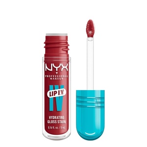 NYX PROFESSIONAL MAKEUP Lip IV Hydrating Glossy Lip Stain, Long-Lasting, Tinted, Vegan Formula with 12 HR Hydration – Hydra Honey (Brown)(07 Bubblegum Burst)