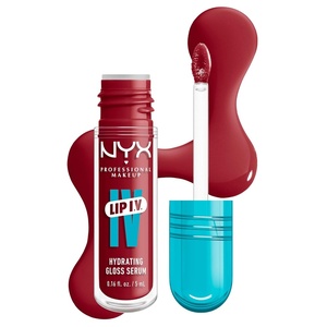 NYX PROFESSIONAL MAKEUP Lip IV Hydrating Glossy Lip Stain, Long-Lasting, Tinted, Vegan Formula with 12 HR Hydration – Hydra Honey (Brown)(10 Berry Thirsty)
