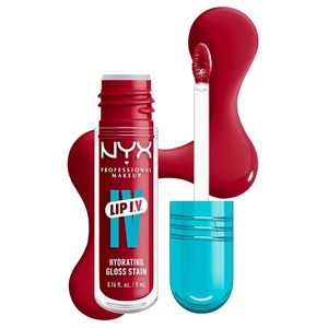 NYX PROFESSIONAL MAKEUP Lip IV Hydrating Glossy Lip Stain, Long-Lasting, Tinted, Vegan Formula with 12 HR Hydration – Hydra Honey (Brown)(11 Red-y Set Wet)