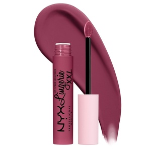 NYX PROFESSIONAL MAKEUP Lip Lingerie XXL Matte Liquid Lipstick – Naughty Noir (Black)(13 Peek Show)