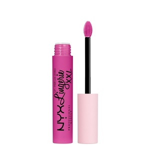 NYX PROFESSIONAL MAKEUP Lip Lingerie XXL Matte Liquid Lipstick – Naughty Noir (Black)(20 Knockout)