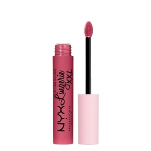 NYX PROFESSIONAL MAKEUP Lip Lingerie XXL Matte Liquid Lipstick – Naughty Noir (Black)(Muted Pink)