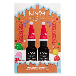 NYX PROFESSIONAL MAKEUP Marshmellow Makeup Setting Spray, Matte Setting Spray Mist for 16HR Make Up Wear – Long-Lasting, Vegan Formula(Holiday Gift Set)
