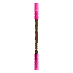 NYX PROFESSIONAL MAKEUP Powder Louder Eyebrow Pencil, Brow Pencil with Buildable Volume For Up To 12HR Wear, Vegan Formula – Espresso(02 Taupe)