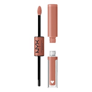 NYX PROFESSIONAL MAKEUP Shine Loud, Long-Lasting Liquid Lipstick with Clear Lip Gloss – Magic Maker (Dusty Nude Mauve)(07 Global Citizen)