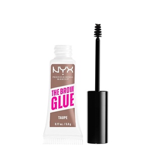 NYX PROFESSIONAL MAKEUP The Brow Glue, Extreme Hold Tinted Eyebrow Gel – Medium Brown(02 Taupe)