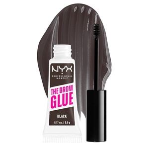 NYX PROFESSIONAL MAKEUP The Brow Glue, Extreme Hold Tinted Eyebrow Gel – Medium Brown(05 Black)