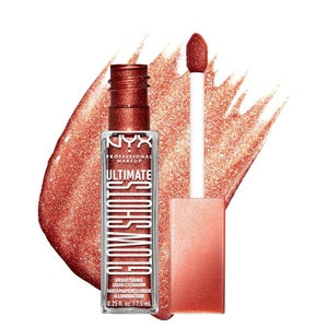 NYX PROFESSIONAL MAKEUP Ultimate Glow Shots, Liquid Eyeshadow, Long-Lasting Shimmer Eye Shadow with Vitamin C – Grapefruit Glow(Clementine Fine)