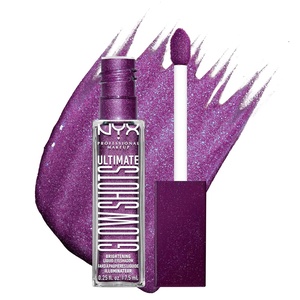 NYX PROFESSIONAL MAKEUP Ultimate Glow Shots, Liquid Eyeshadow, Long-Lasting Shimmer Eye Shadow with Vitamin C – Grapefruit Glow(Feelin’ Grape)