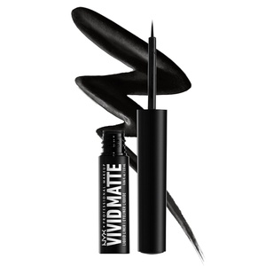 NYX PROFESSIONAL MAKEUP Vivid Matte Liquid Liner, Smear-Resistant Eyeliner with Precise Tip – Black(01 Black)