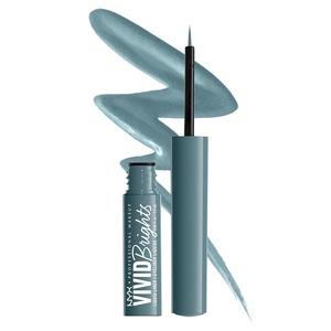 NYX PROFESSIONAL MAKEUP Vivid Matte Liquid Liner, Smear-Resistant Eyeliner with Precise Tip – Black(01 Cyan Simp)