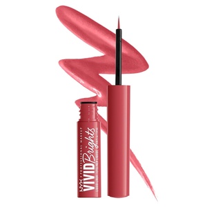 NYX PROFESSIONAL MAKEUP Vivid Matte Liquid Liner, Smear-Resistant Eyeliner with Precise Tip – Black(04 On Red)