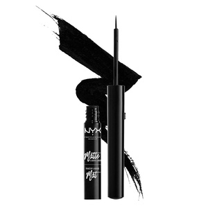 NYX PROFESSIONAL MAKEUP Vivid Matte Liquid Liner, Smear-Resistant Eyeliner with Precise Tip – Black(Black)