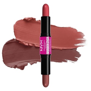NYX PROFESSIONAL MAKEUP Wonder Stick Blush with Hydrating Hyaluronic Acid, Dual-Ended Cream Blush Stick – Coral & Deep Peach(Coral & Deep Peach)