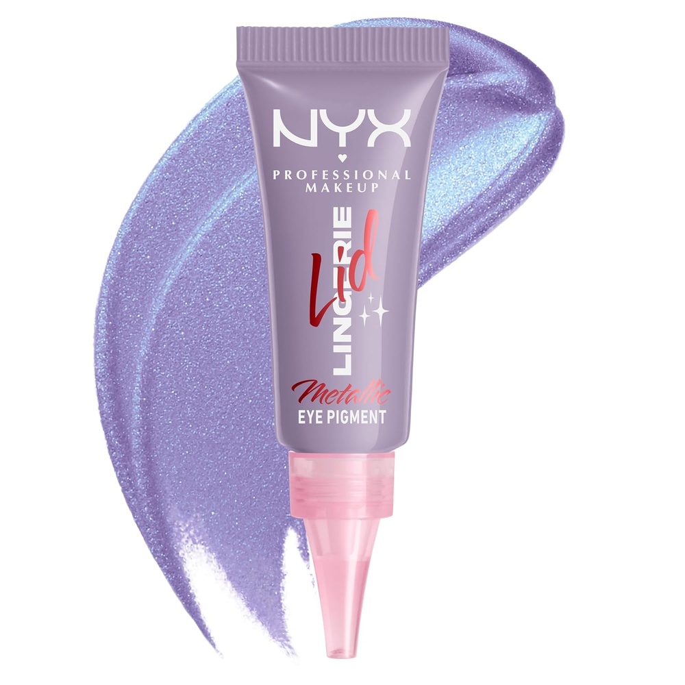 image:imageNYX PROFESSIONAL MAKEUP Lingerie Lid Lingerie Cream Eye Pigment Eyeshadow Up to 24H Wear Granite Grind 02 fl ozLACY LILAC